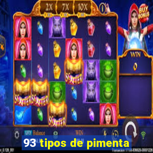 93 tipos de pimenta